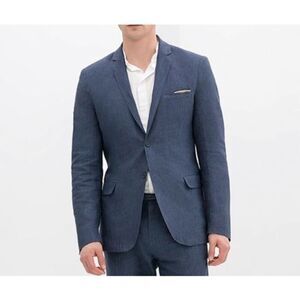 ✨K Kimmy Custom Tailor Navy & Brown Paisley Blazer✨